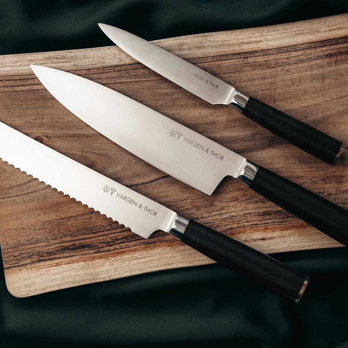 Vargen & thor Vargavinter knivset 3 delar svart