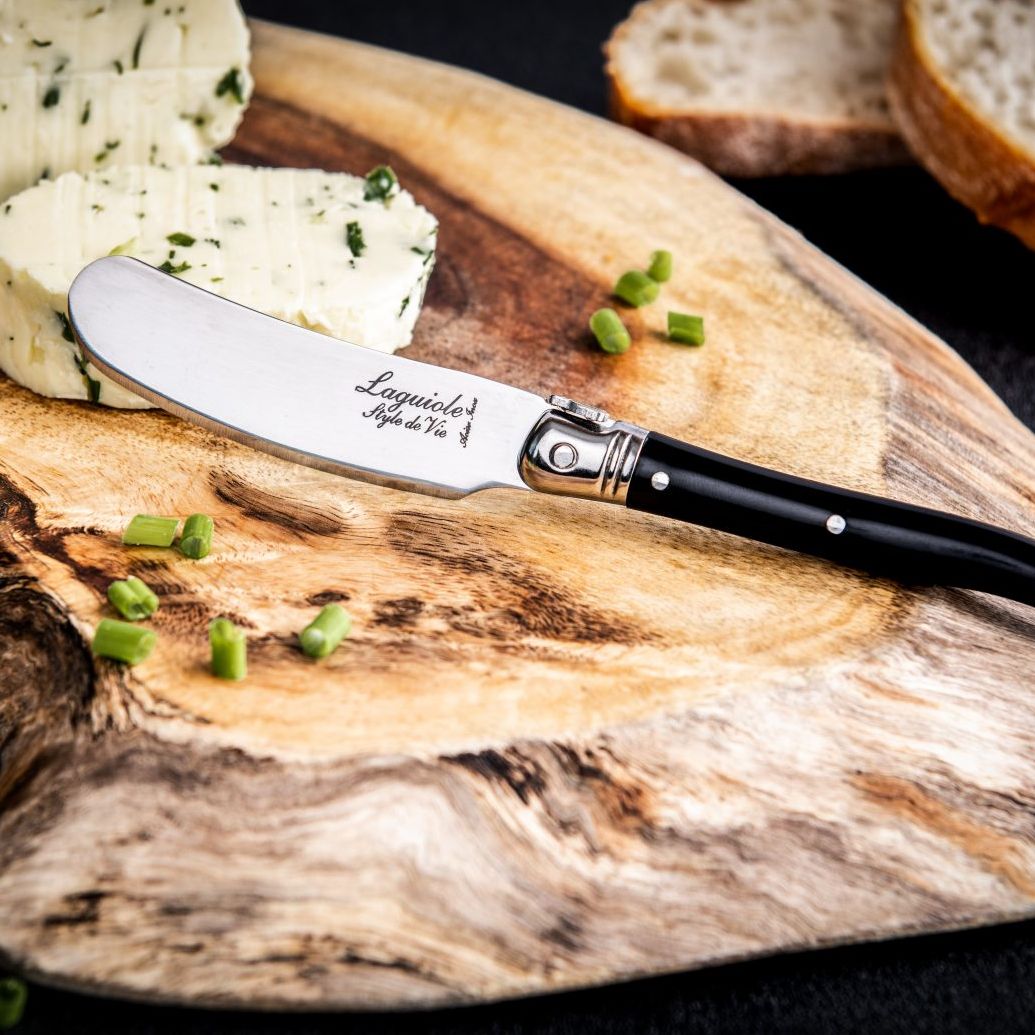 Laguiole style de vie Smörkniv 4-pack svart