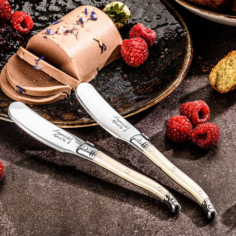 Laguiole style de vie Smörkniv 4-pack pearl