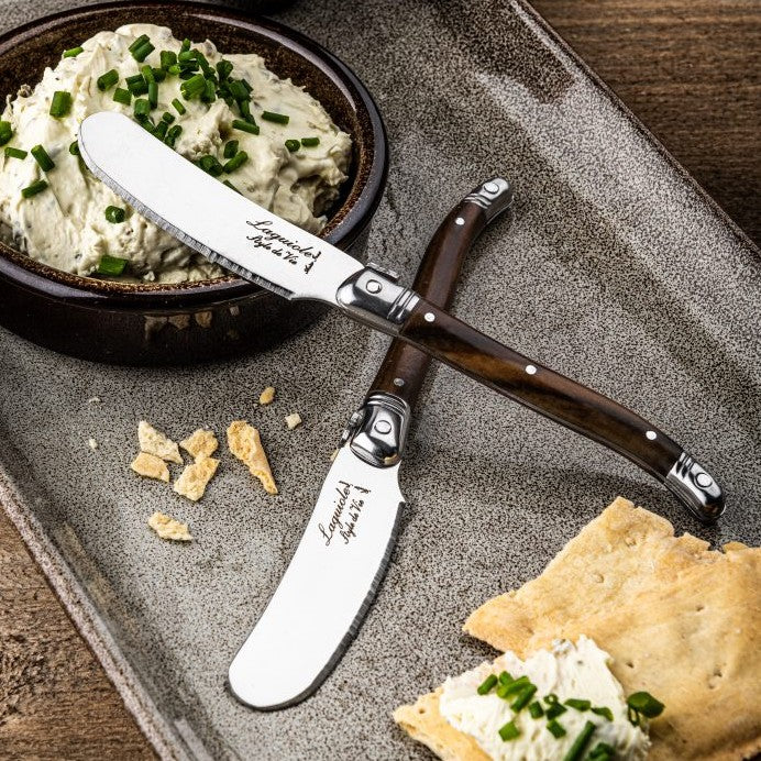 Laguiole style de vie Smörkniv 4-pack rostfritt mörkbrun