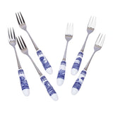 Spode Blue Italian dessertgaffel 6-pack