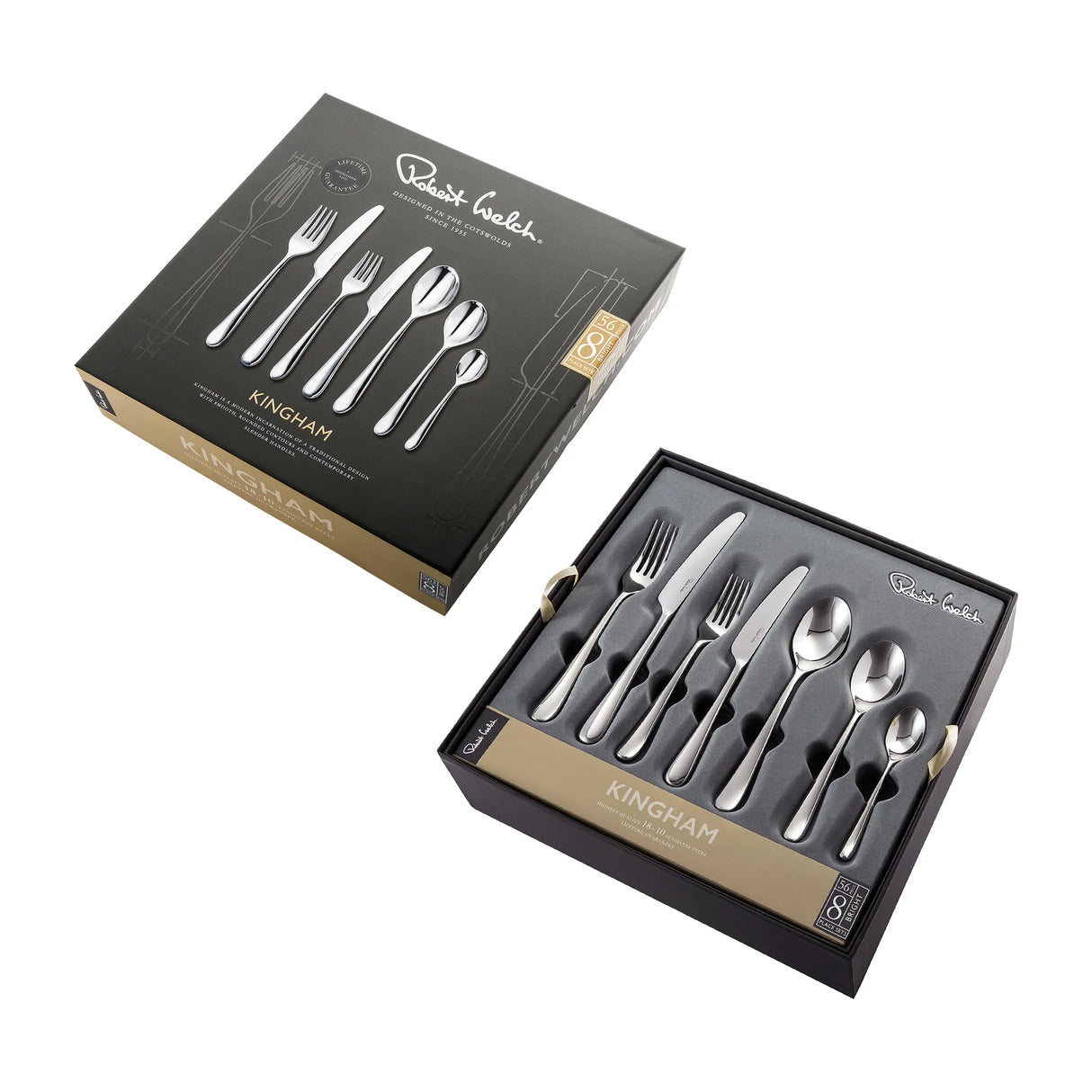Robert Welch Kingham Bright bestickset 56 delar