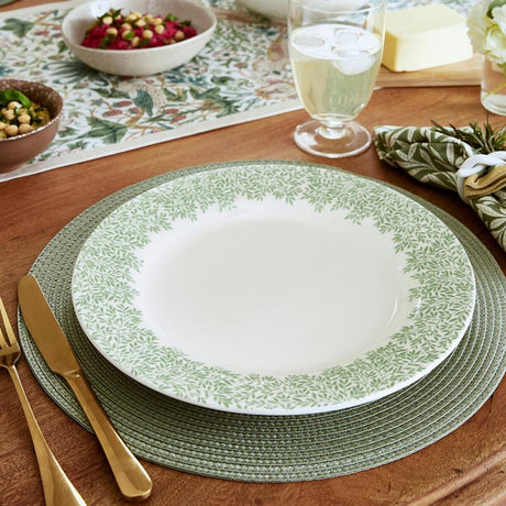 Spode Morris & Co tallrik 28 cm Standen grön