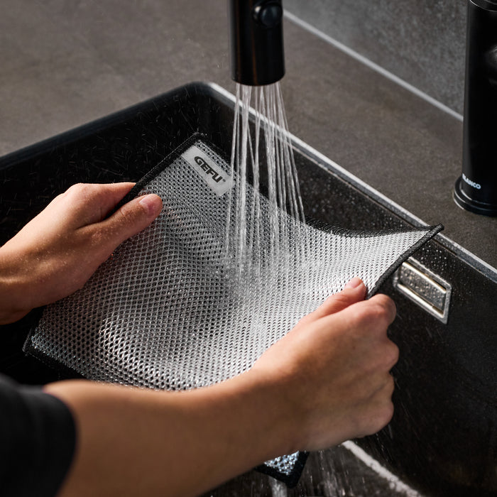 Gefu Swift disktrasa 20x20 cm 3-pack stål