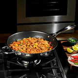 hexclad Hybrid Stekpanna + Wok Set 7 delar Silver/Svart
