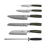 Hexclad Hybrid Knivset 6 delar Damaskus stål