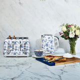 Laura Ashley Jug vattenkokare elektrisk 1,7 L China Rose blå/vit