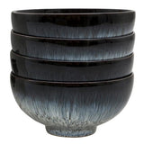 Denby Halo Skål 13 cm 4-pack Blå-svart