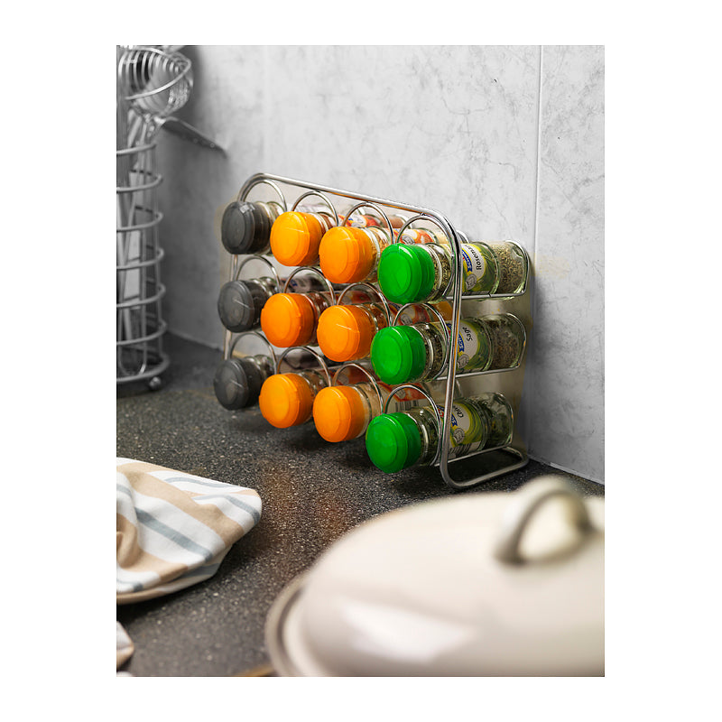 Hippie de Luxe Kryddställ  12 burkar Krom