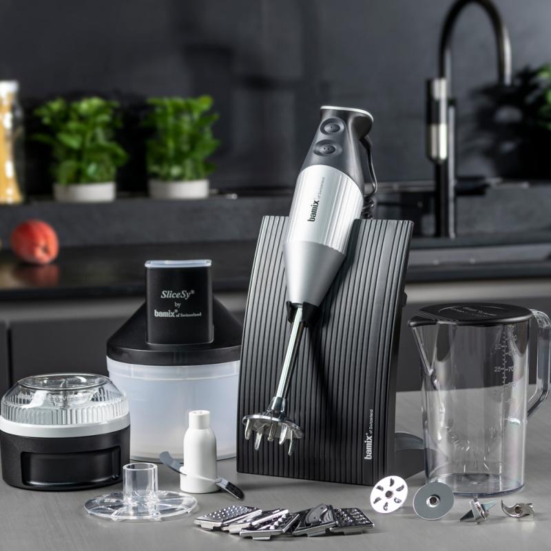 Bamix Stavmixer Swissline Superbox 200 w Silvergrå