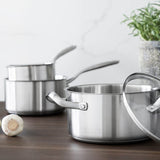 Anders Petter Stenfors grytset 3 delar med glaslock recycled