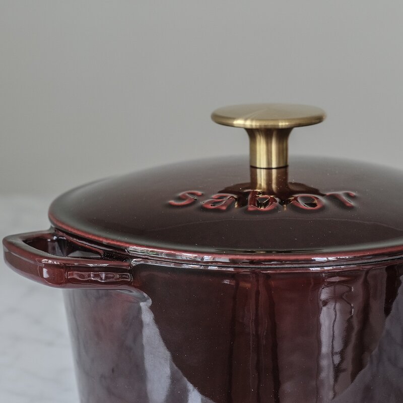 Sabor Gjutjärnsgryta 2L zinfandel mässing