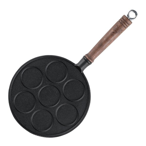 Maku Plättlagg i gjutjärn med trähandtag 23 cm