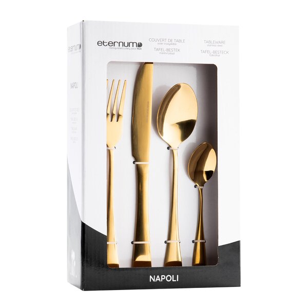 Eternum Napoli bestickset 16 delar guld