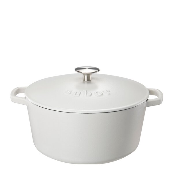 Sabor Gjutjärnsgryta 4,4 L matt vit