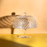 Stiernholm Classic tårtfat med glaskupa 24 cm kristallglas