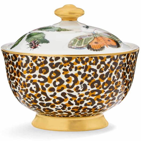 Spode Creatures of Curiosity Sockerskål med lock 20 cl Leopard