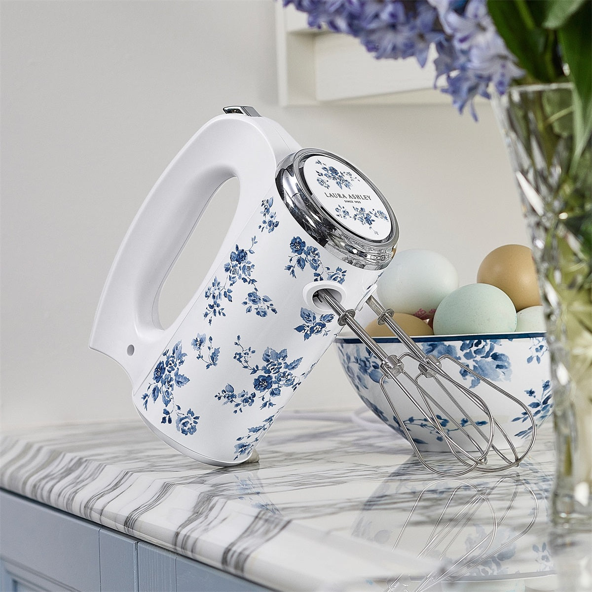 Laura Ashley Elvisp 300W China Rose blå/vit