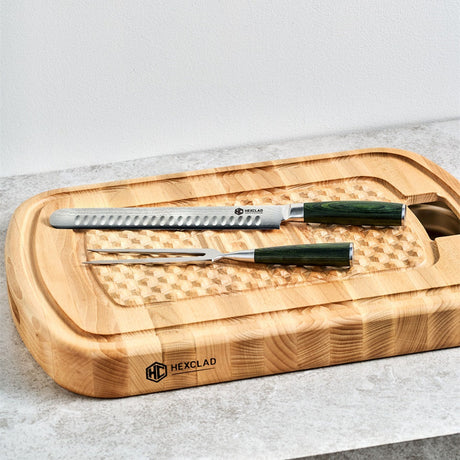 Hexclad Damascus Trancherset 2 delar