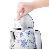 Laura Ashley Jug vattenkokare elektrisk 1,7 L China Rose blå/vit