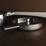 Vargen & Thor Glima traktörpanna 28 cm med lock blankt stål