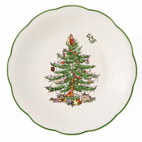 Spode Christmas Tree godisskål på fot