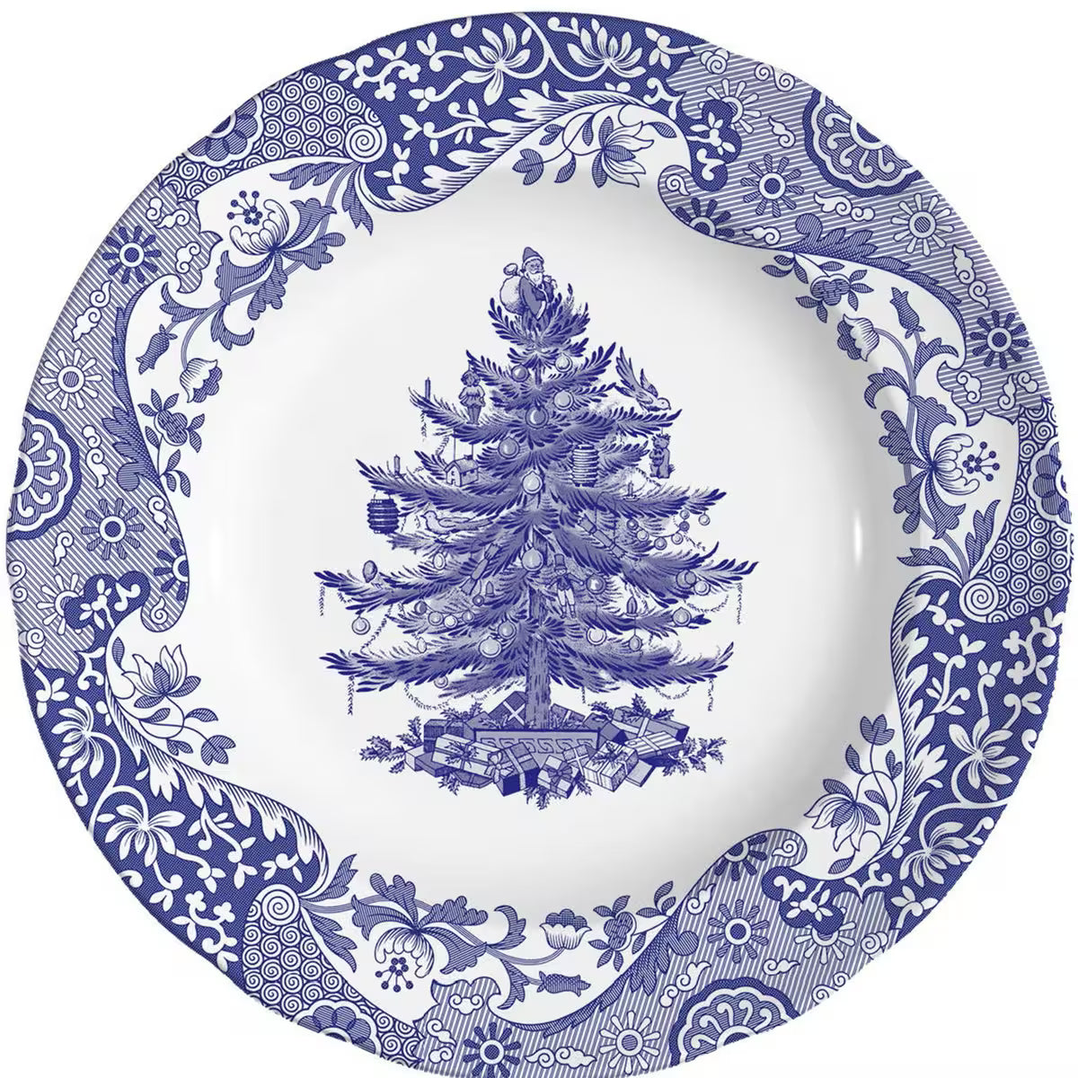 Spode Blue Italian Christmas Tree Tallrik 20 cm