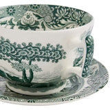 Spode Heritage Green Italian frukostkopp + fat 28 cl grön/vit