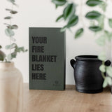 Safly Coffee Table Book med brandfilt 16x28 cm mossgrön