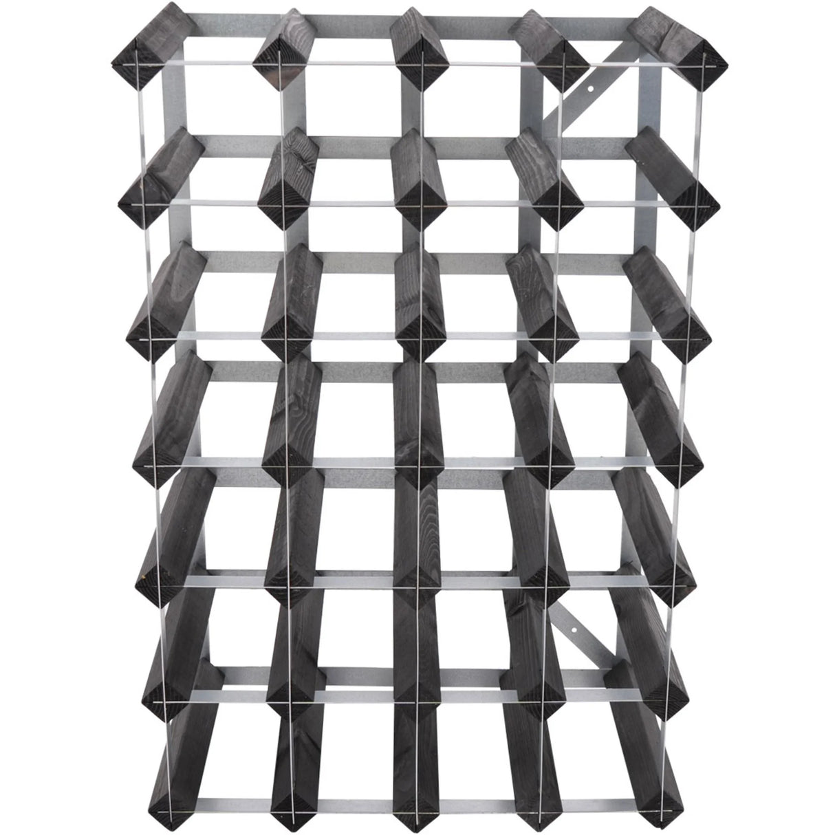Traditional wine rack Vinställ Påbyggnadsbart 30 Flaskor Black