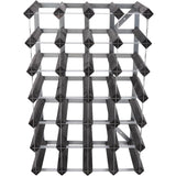 Traditional wine rack Vinställ Påbyggnadsbart 30 Flaskor Black
