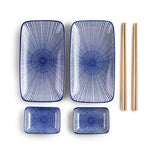 Ibli Sushiset för 2 personer Porslin/Bambu