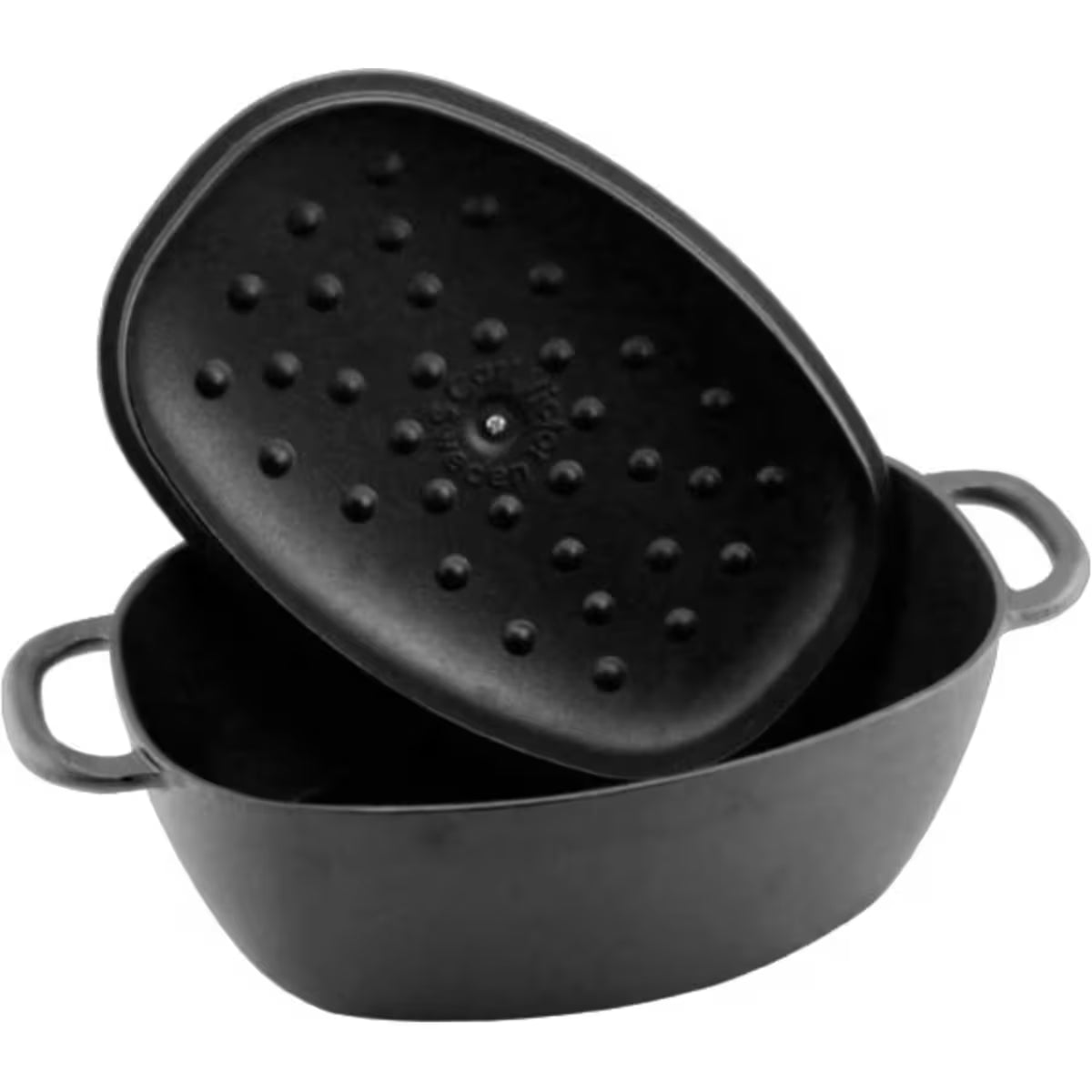 Carl victor Gjutjärnsgryta med lock 6 L oval