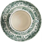 Spode Heritage Green Italian espressokopp + fat 9 cl grön/vit