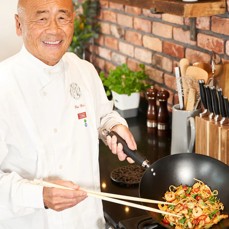 Ken Hom Excellence Wokpanna i kolstål 31 cm svart