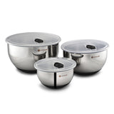 Hexclad Blandningsskålar 3-pack med lock stål