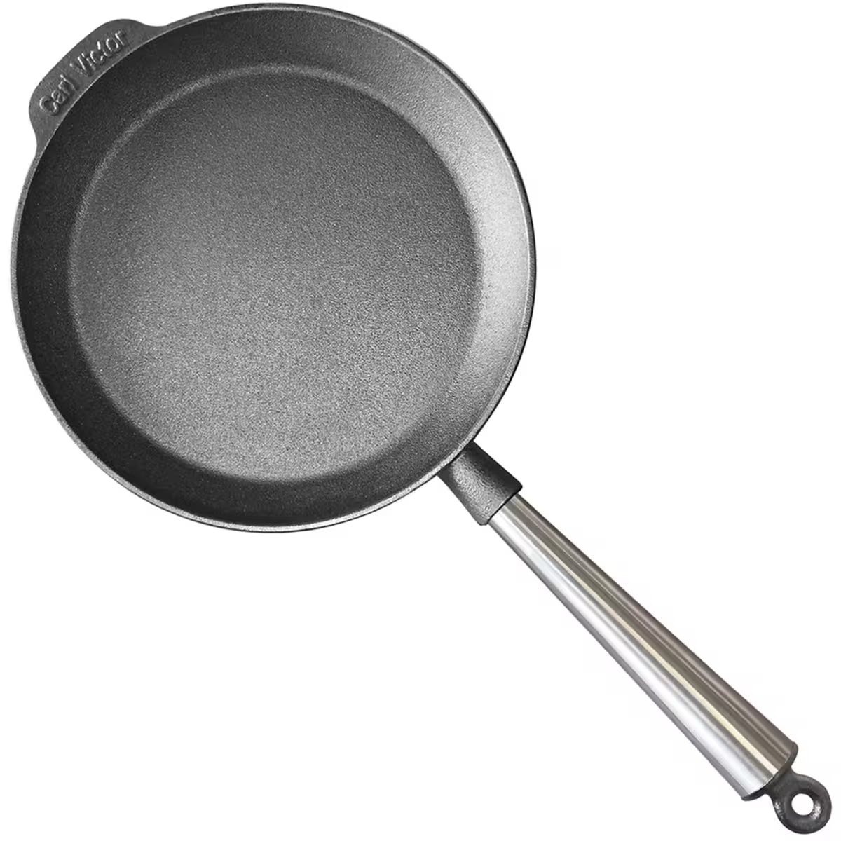 Carl victor Stekpanna Gjutjärn 24 cm Stålhandtag