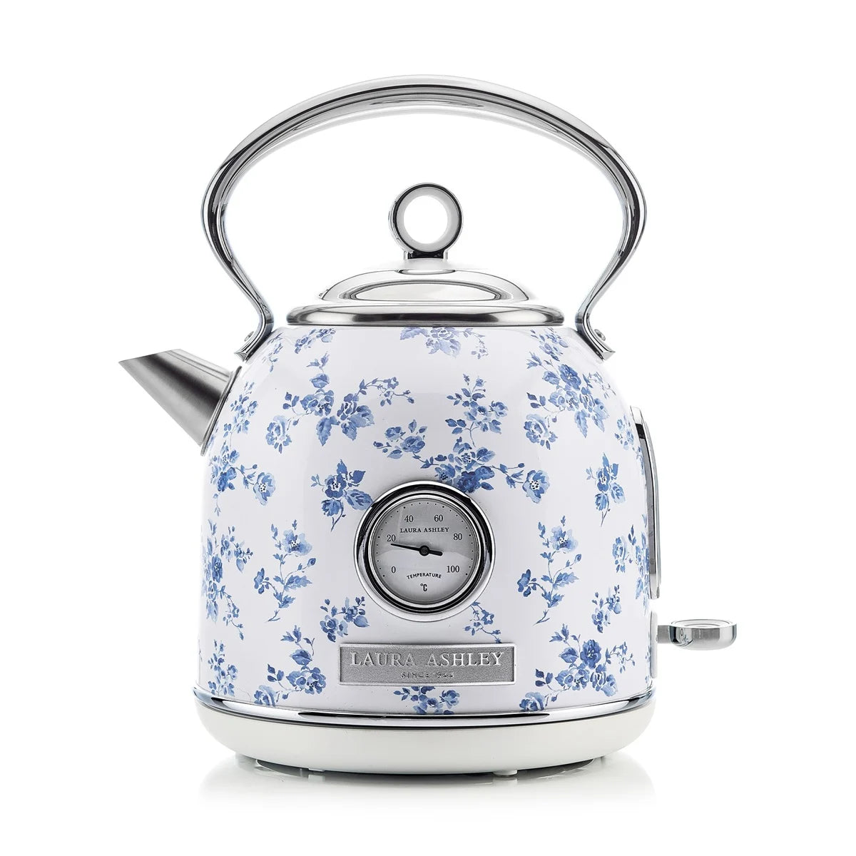 Laura Ashley Dome vattenkokare elektrisk 1,7 L China Rose blå/vit