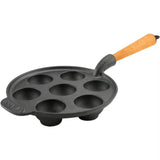 Carl victor Äppelskivepanna gjutjärn 21 cm Bokhandtag