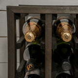 Swedish Wine Rack Furu Vinställ 6 flaskor svart