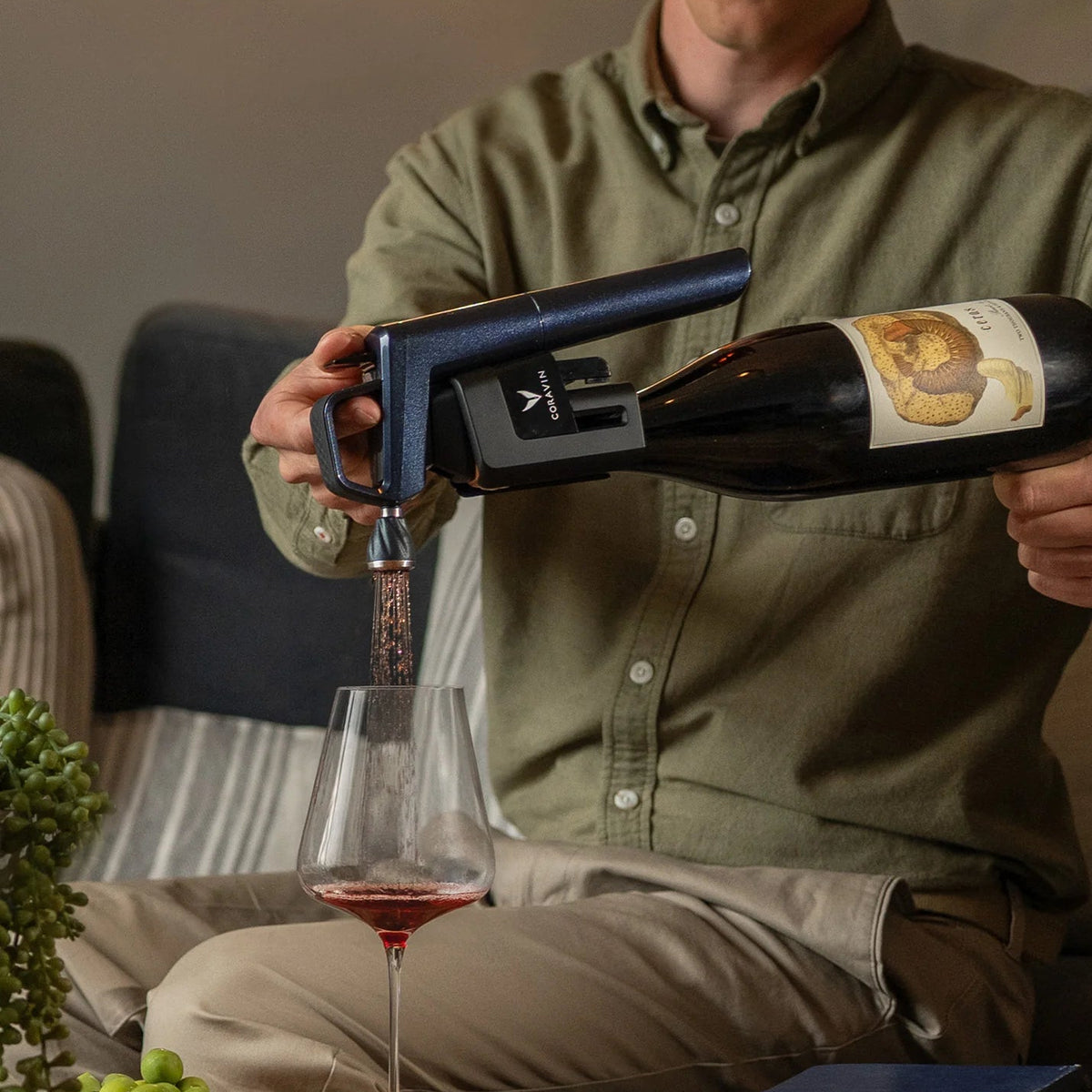 Coravin Timeless Six+ vinkonserveringssystem Limited Edition Ocean Blue