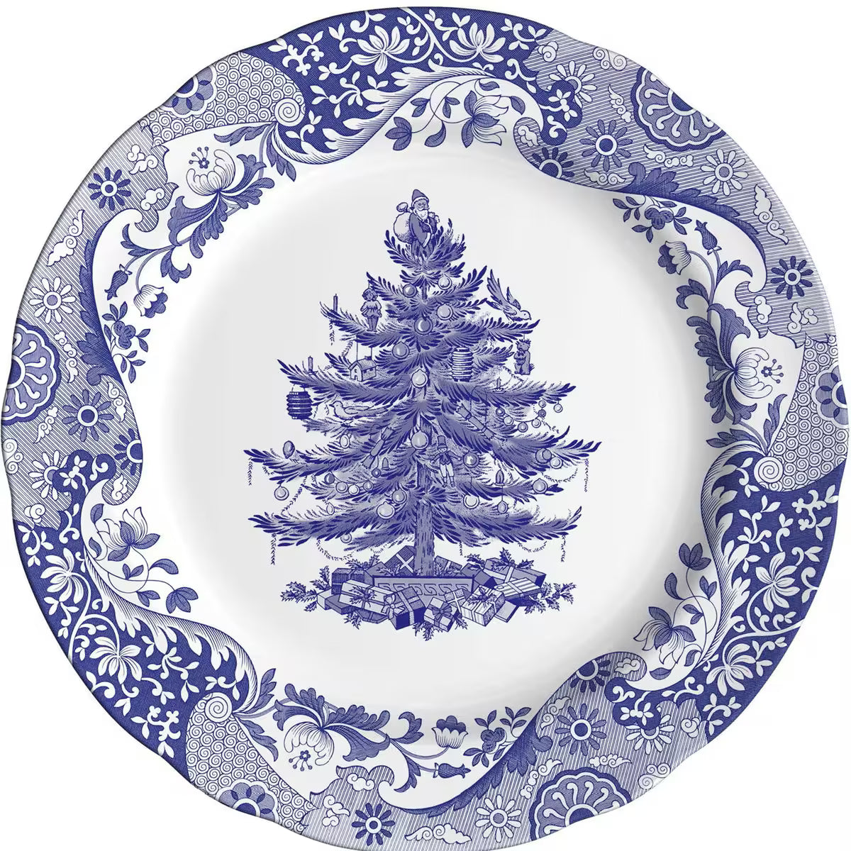 Spode Blue Italian Christmas Tree Tallrik 27 cm
