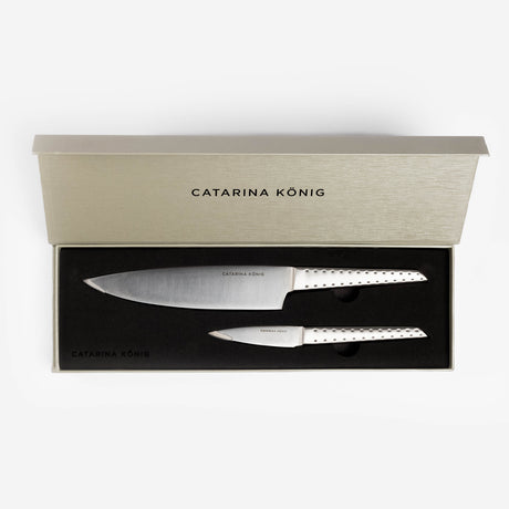 Catarina König Knivset 2 delar Kock & Skalkniv Strawberry