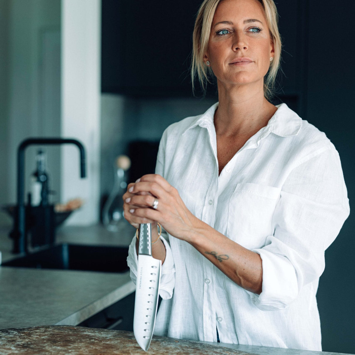 Catarina König Japansk Kockkniv 30 cm Strawberry