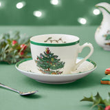 Spode Christmas Tree tekopp med fat 20 cl