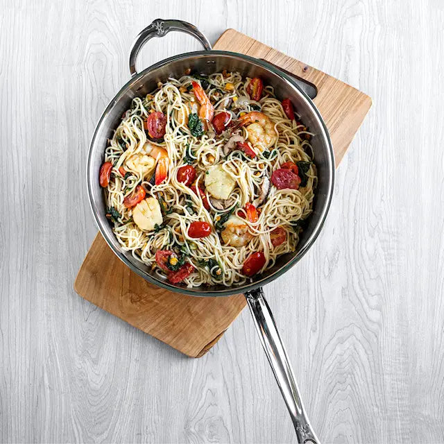 Hestan Probond Traktörpanna med lock 28 cm 4,7 L Stål