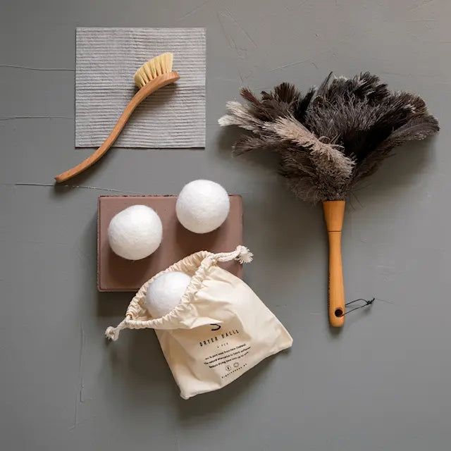 Simple Goods Wool Diskborste Hård 23 cm Natur