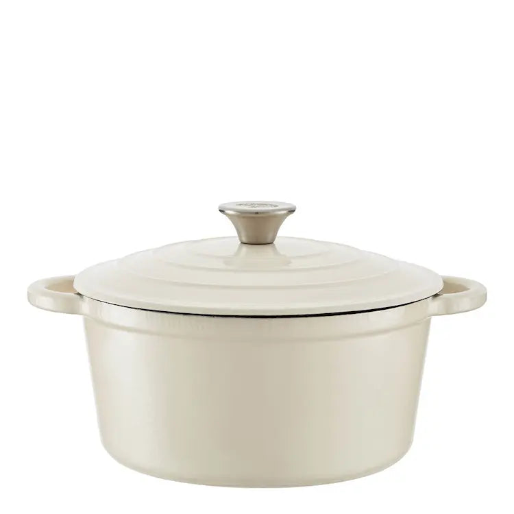 Barbary&Oak Gjutjärnsgryta rund 24 cm 4 L Creme
