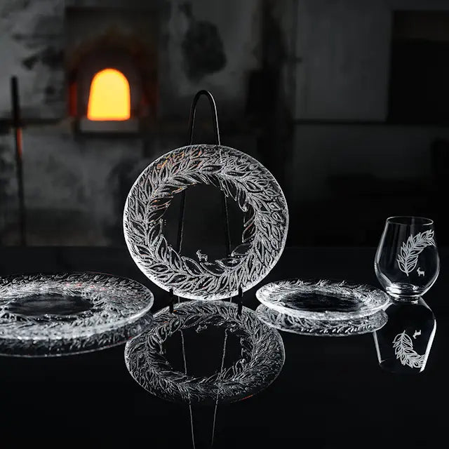 Magnor Goat tallrik i glas 28 cm klar