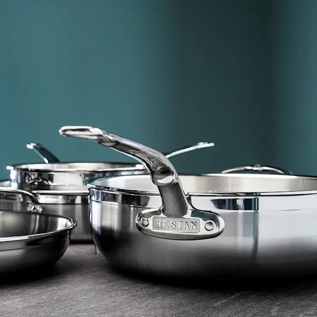 Hestan Probond Traktörpanna med lock 28 cm 4,7 L Stål